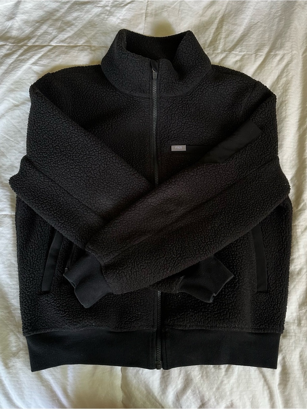Black Sherpa Zip-Up Sweater Jacket - F&amp;S
